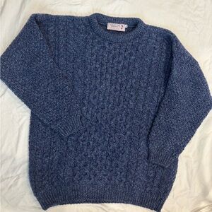 Scotland Cable Knit Crewneck Sweater